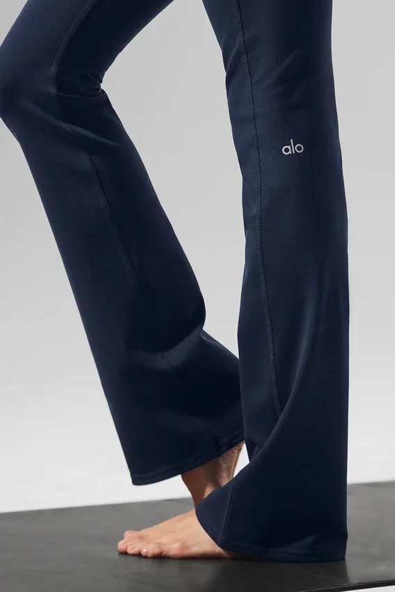 High-Waist Bootcut Legging - Navy