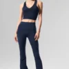 High-Waist Bootcut Legging - Navy
