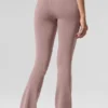 High-Waist Bootcut Leggings Airbrush - Gris topo