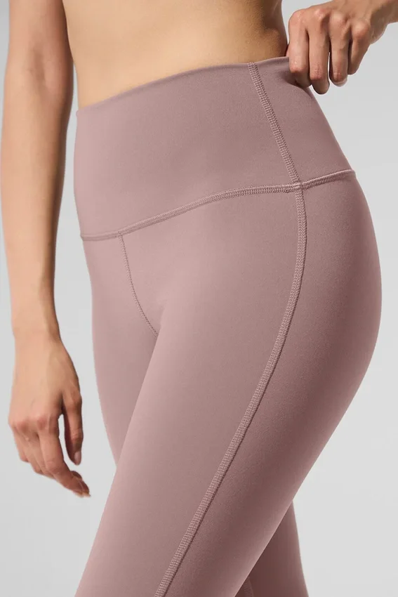 High-Waist Bootcut Leggings Airbrush - Gris topo