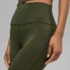 High-Waist Bootcut Leggings Alo Softsculpt – Verde oliva