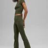 High-Waist Bootcut Leggings Alo Softsculpt – Verde oliva
