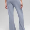 High-Waist Cashmere Wool New Class Wide Leg Pant - Winter Frost