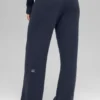 High-Waist Cashmere Wool Pantalón con corte ancho «New Class» - Azul marino