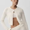 High-Waist Cashmere Wool Pants from the New Class collection, wide leg — Ivory