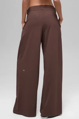 High-Waist Dreamscape Trouser (long) – Brownstone