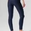 High-Waist High-Waist Airlift 7/8 Line up Leggings - Azul marino