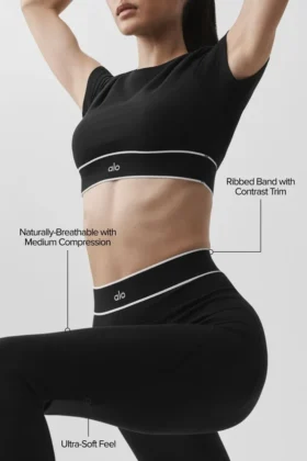 High-Waist High-Waist Leggings «Amp It up» de Alo Softsculpt — Negro