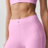 High-Waist Love Language Stirrup Leggings - Rosa Candy Heart