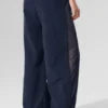 High-Waist Origin Wide Leg Track Pant - Azul marino/Negro