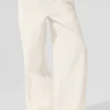 High-Waist Origin Wide Leg Track Pant - Marfil