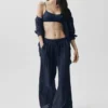 High-Waist semitransparente «Golden Hour» - Azul marino