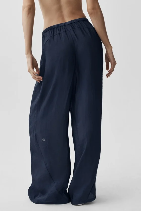 High-Waist semitransparente «Golden Hour» - Azul marino