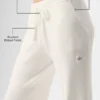 High-Waist Wide Leg Pant «Snuggle up Jersé» - Marfil
