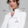 Jersey Alosoft Rapid con media cremallera - Blanco