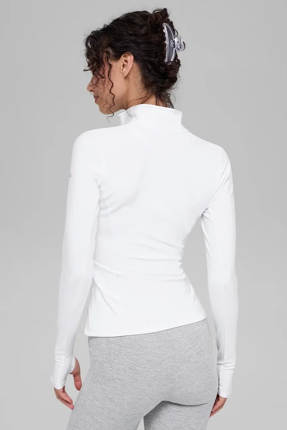 Jersey Alosoft Rapid con media cremallera - Blanco