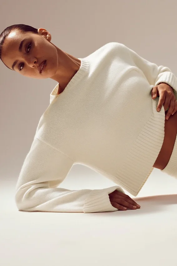 Jersey Cashmere Embrace - Marfil