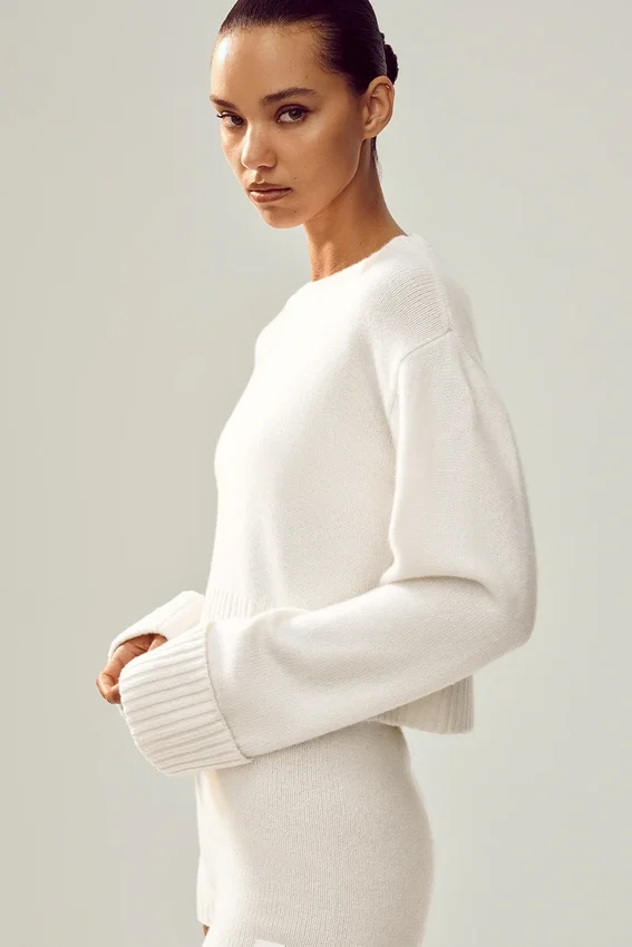 Jersey Cashmere Embrace - Marfil