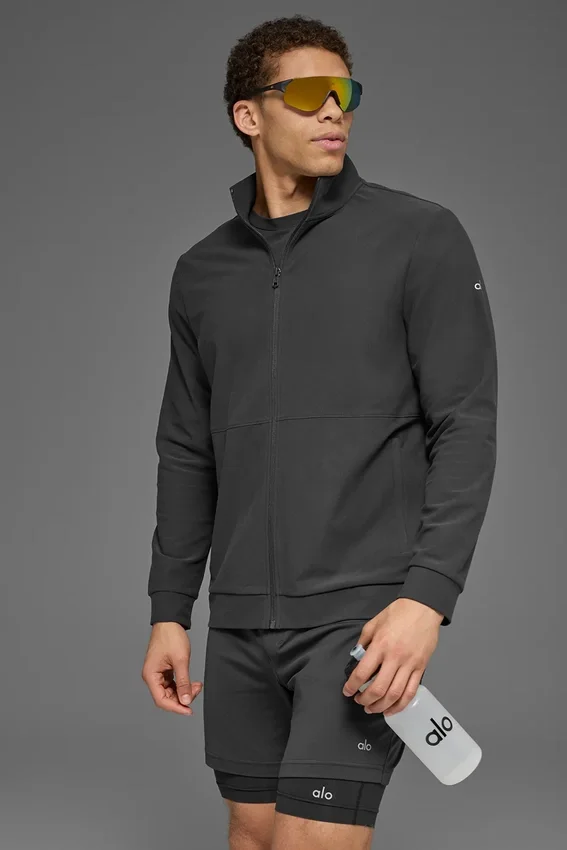 Jersey Conquer Max con cuello alto y cremallera completa - Antracita