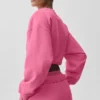 Jersey corto Accolade de cuello redondo - Rosa Paraíso