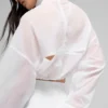 Jersey corto con cremallera de 1/4 «Aerial» - Blanco