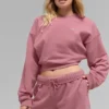 Jersey corto de cuello redondo Accolade - Rosa silvestre