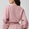 Jersey corto de cuello redondo Accolade - Rosa vintage