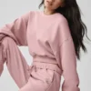 Jersey corto de cuello redondo Accolade - Rosa vintage