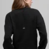 Jersey corto de cuello redondo «New Class» de lana y cachemira — Negro