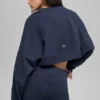 Jersey corto de cuello redondo «Sway» - Azul marino
