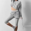 Jersey corto de cuello redondo «Sway» - Gris jaspeado deportivo