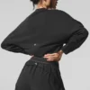 Jersey corto de cuello redondo «Sway» - Negro