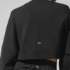 Jersey corto de cuello redondo «Sway» - Negro