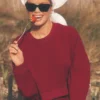 Jersey corto Sway de cuello redondo - Rojo «Summer Romance»