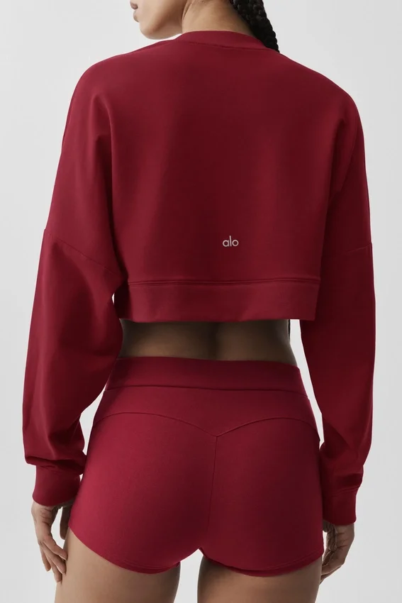 Jersey corto Sway de cuello redondo - Rojo «Summer Romance»