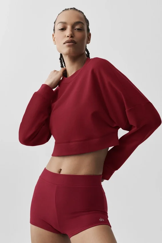 Jersey corto Sway de cuello redondo - Rojo «Summer Romance»