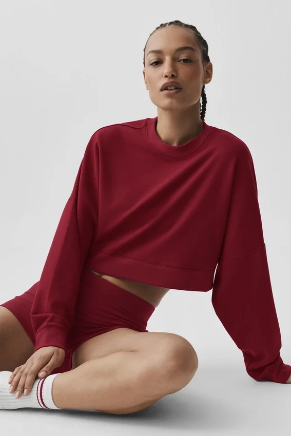 Jersey corto Sway de cuello redondo - Rojo «Summer Romance»