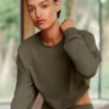 Jersey corto Sway de cuello redondo - Verde olivo