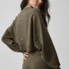 Jersey corto Sway de cuello redondo - Verde olivo