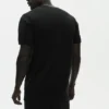 Jersey de algodón y cachemira «Ever Soft» de manga corta y cuello redondo - Negro
