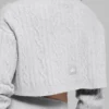 Jersey de cuello alto corto de punto trenzado «Winter Bliss» de manga larga - Athletic Heat