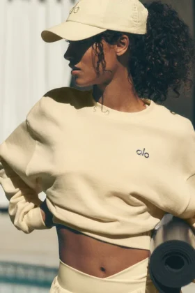 Jersey de cuello redondo Accolade corto - Amarillo vela
