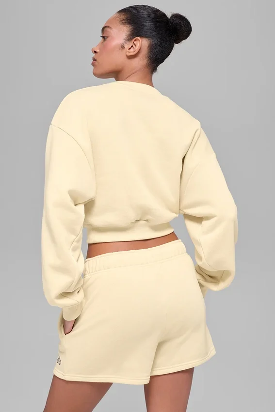 Jersey de cuello redondo Accolade corto - Amarillo vela