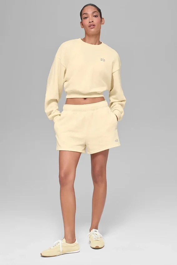 Jersey de cuello redondo Accolade corto - Amarillo vela