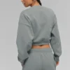 Jersey de cuello redondo Accolade corto - Gris lunar