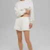 Jersey de cuello redondo Accolade corto - Marfil