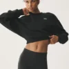 Jersey de cuello redondo Accolade corto - Negro