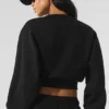 Jersey de cuello redondo Accolade corto - Negro