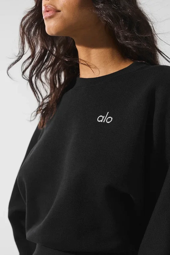 Jersey de cuello redondo Accolade corto - Negro