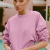 Jersey de cuello redondo Accolade corto - Rosa corazón de caramelo